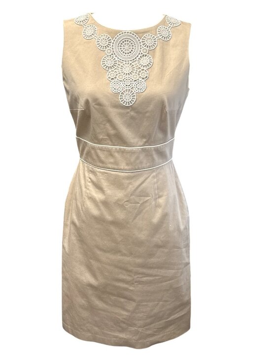 Isabella DeMarco by Tahari Levine Dresses & Skirts - Isabella DeMarco by Tahari Levine Sleeveless Sheath Dress~Size 4~Tan L13 18